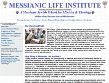 Tablet Screenshot of messianiclife.org